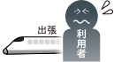 出張先で利用者が困惑