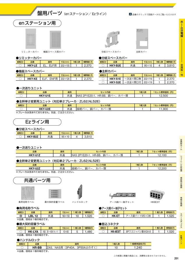 ホーム分電盤