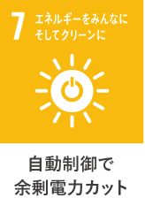 ７）自動制御で余剰電力カット