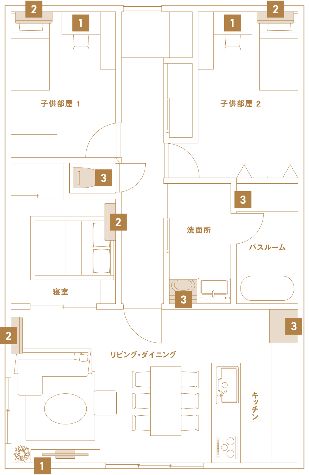 住宅の間取り図
