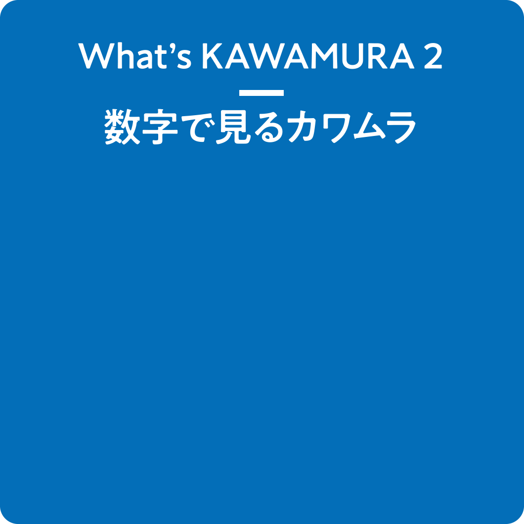 What’s KAWAMURA 2 数字で見るカワムラ