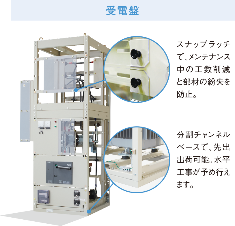 河村電器産業株式会社 | 分割して搬入できる受変電設備 SUBSTATION