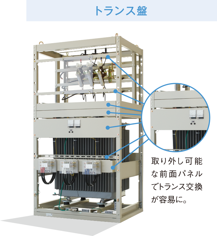 河村電器産業株式会社 | 分割して搬入できる受変電設備 SUBSTATION